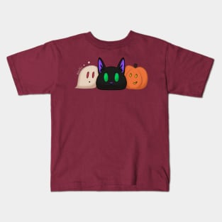 Spooky Scary Round Friends Kids T-Shirt